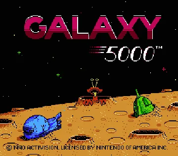 Galaxy 5000 - Racing in the 51st Century (USA) screen shot title